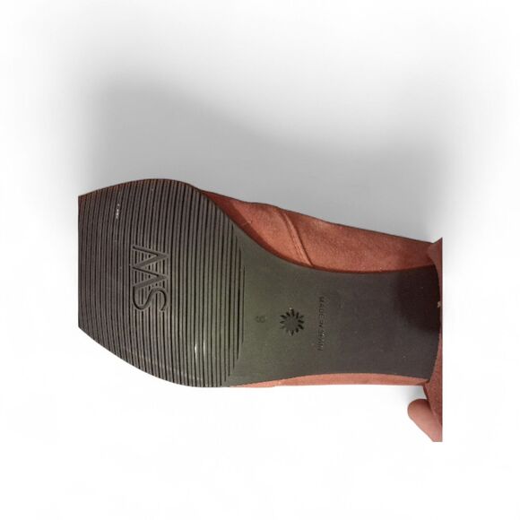 $650 Stuart Weitzman Sofia Block Heel Suede Sock Boots 9B ESPRESSO STRETCH 2021 - Picture 9 of 10